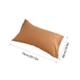thumbnail image 3 of YIMWNYI Japanese Style Unprinted Pillowcase, Washed Pillow Cover, Polyester Pillowcase, Solid Color Minimalist Bedding, Skin-Friendly Breathable Pillowcase, Fade-Resistant & Pilling-Free Pillowcase, 3 of 6