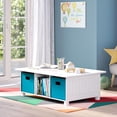 thumbnail image 3 of RiverRidge® Home 6-Cubby Storage Activity Table in White for Kids with 2-Piece Bins, 3 of 4