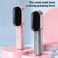thumbnail image 3 of Cordless Hair Straightener Brush, Hair Straightening Comb Curling Iron Auto Constant Fast Heating 3 Temperature Settings with Rounded Teeth for Straight and Curly, 3 of 7