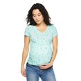 thumbnail image 2 of Paisley Sky Maternity Short Sleeve V-Neck Tee, 2 of 6