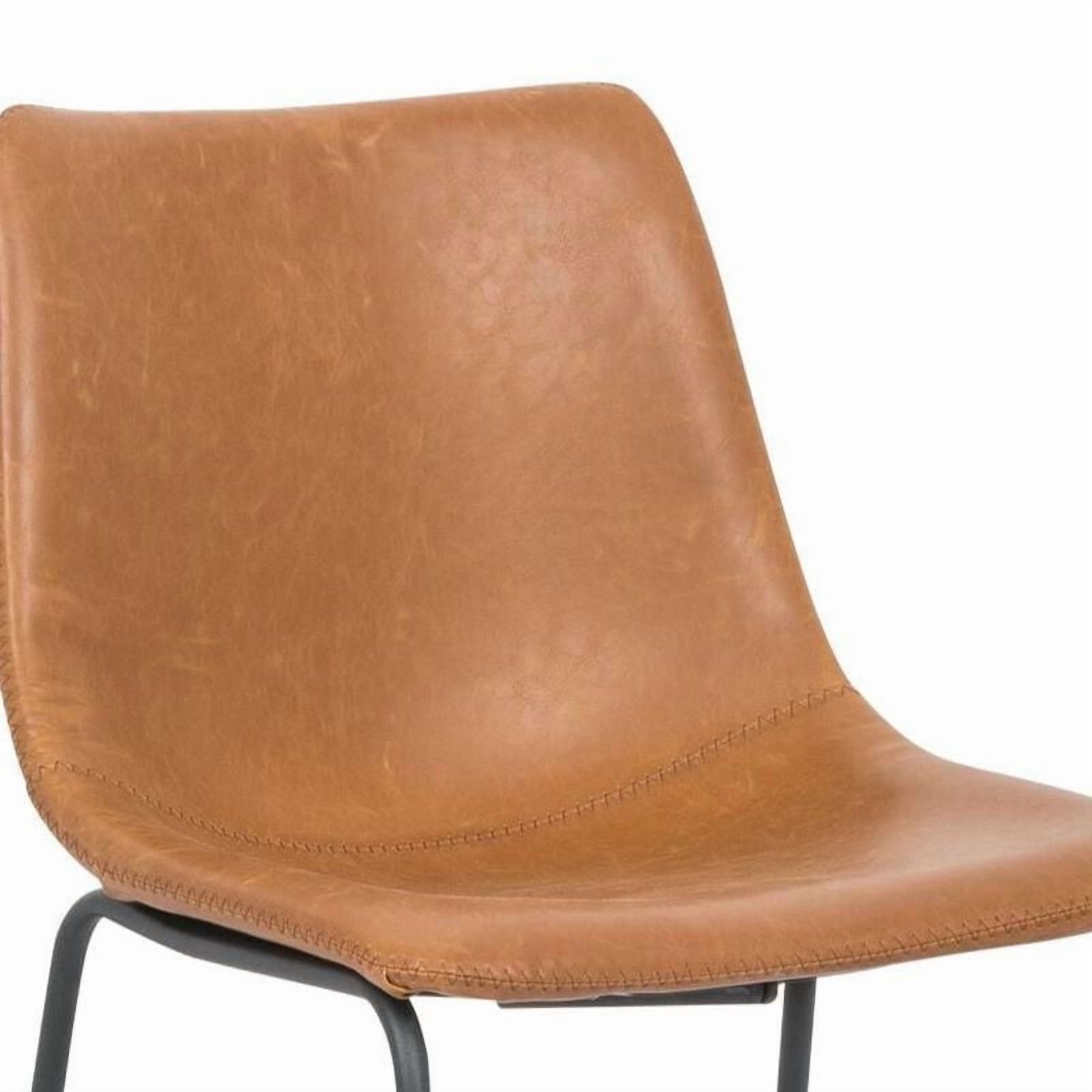 Chaises de salle à manger modernes sans accoudoirs Ani – Rembourrées, design élégant du milieu du siècle, construction robuste Lot de 2