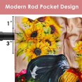 thumbnail image 5 of 1 Piece Chicken Kitchen Curtains and Valances Set for Windows Rooster Kitchen Window Curtains Over Sink Decor 18x54 in, 5 of 5