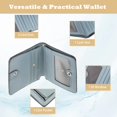 thumbnail image 3 of fastboy Compact Purse For Unisex Easy To In Bag Durable Leather Purse Small Wallet Stylish blue 1Set, 3 of 6