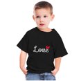 thumbnail image 2 of vdgthytj T-Shirts de la Saint-Valentin pour Tout-Petits Garçons Filles, Enfants, Col Rond Imprimé, Manches Courtes, Hauts, T-Shirt Graphique, Blouse, 2 of 6
