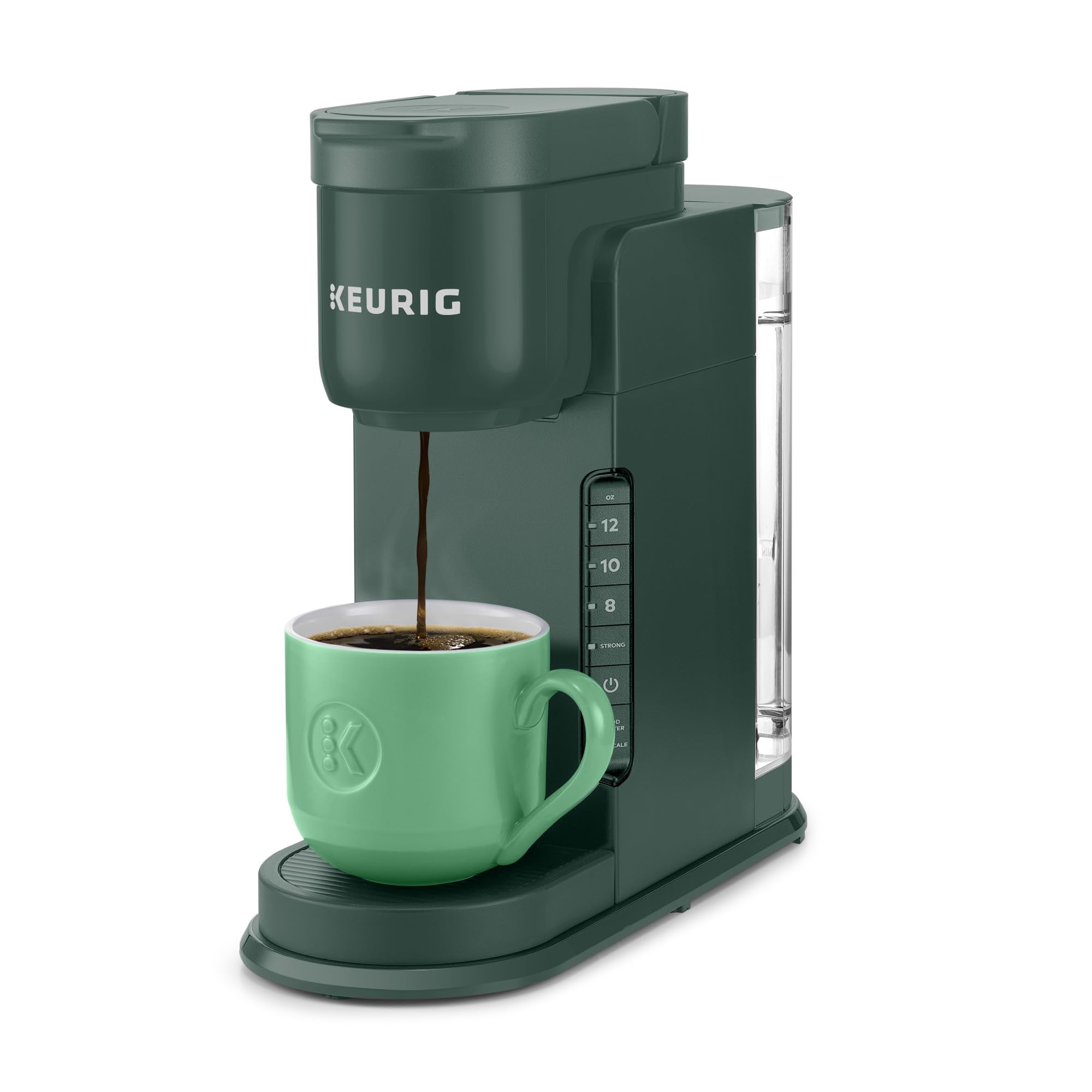 Keurig K-Express Single Serve K-Cup Pod Coffee Maker 3 Brew Sizes Strong Button Feature 42oz Removable Reservoir Evergreen