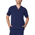 thumbnail image 2 of Adar Addition Scrub Set For Men - Classic V-Neck Scrub Top & Cargo Scrub Pants, 2 of 7