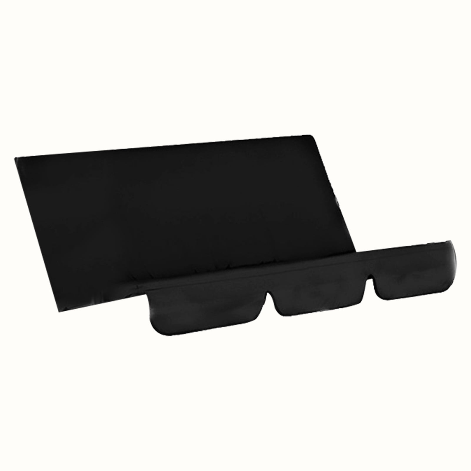 Housse de Chaise Balançoire Imperméable Pliable Coussin Patio Jardin Cour Extérieur Siège de Remplacement (Noir)