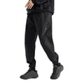 thumbnail image 2 of Men's Casual Polyester Drawstring Elastic Waist Zipper Pocket Pants for Outdoor Leisure, 2 of 9