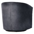 thumbnail image 2 of Comfort Pointe Elizabeth Fauteuil d'Appoint Pivotant en Microfibre Gris Charbon, 2 of 7