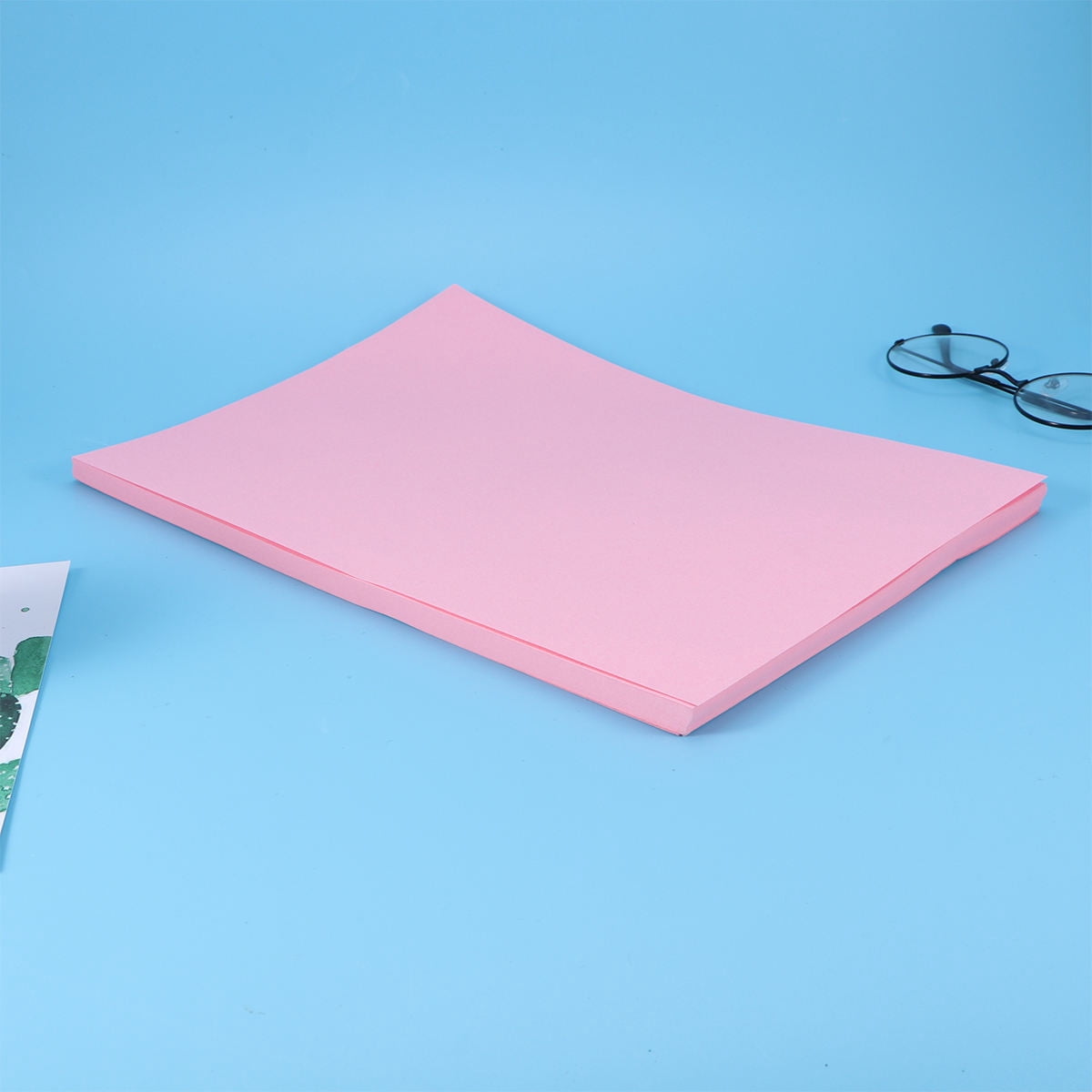 Nestingho 100Pcs Pink A4 Colored Copy Paper for Office and School Supplies