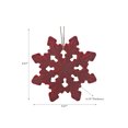 thumbnail image 4 of Velvet Snowflake Ornament - Set of 6, 4 of 4