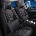 thumbnail image 1 of Maidao Car Seat Covers Leather Full Set for Citroen for C4 Aircross 2012-2017 5 Seats Airbag Compatible Waterproof Front Rear Cushion Protector Black, 1 of 7