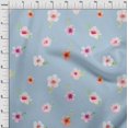 thumbnail image 3 of oneOone Polyester Lycra Fabric Flower & Leaves Watercolor Print Sewing Fabric BTY 56 Inch Wide, 3 of 4