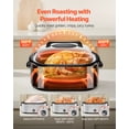 thumbnail image 3 of VEVOR Roaster Oven 26QT Electric Roasting Pan with Self-Basting Lid, 1450W Electric Roaster Oven with Defrost & Warm Function, 3 of 9