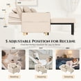 thumbnail image 3 of AECOJOY 38" 3-in-1 Sleeper Chair Bed with Adjustable Backrest, Beige, 3 of 9