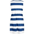 thumbnail image 3 of UPPADA Combinaisons pour Femmes Rayées Décontractées d'Été Shorts Combinaison Ample Sans Manches Confortable Tenues de Plage Taille Ajustable Combinaisons avec Poches Liquidation en Liquidation Bleu,P, 3 of 6