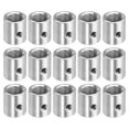 thumbnail image 1 of Unique Bargains Round Coupling Nut M10 to M6 Adapter Screw Thread Convert Sleeve Connector Rod Bar Stud Tube Nut Silver 15 Pack, 1 of 4