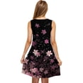thumbnail image 4 of Staron Liquidation Robes pour Femmes 2025 Décontracté Printemps Sans Manches Imprimé Floral Robe Décontractée Vacances Plage Ample Col Rond Ligne A Débardeur Cache-Maillot Fluide Poches Robe d'Été Rose G, 4 of 5