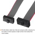 thumbnail image 4 of Unique Bargains IDC 10Pin Flat Ribbon Cable, 1.27mm Pitch FC to FC Connector 30cm Length Grey Jumper Wire Computer DVD, 2Pcs, 4 of 5