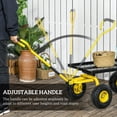 thumbnail image 4 of Outsunny Chariot de Jardin Robuste, Capacité de 330 Lb, Jaune, 4 of 9