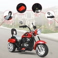 thumbnail image 2 of Gymax 6V Kids Ride On Chopper Motorcycle 3 Wheel Trike with Headlight Red, 2 of 8