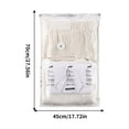 thumbnail image 1 of Vacuum Compression Storage Bags - Space Saving Travel & Closet organization, No Pump Needed, Durable Material, JKODE, 1 of 7