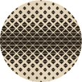 thumbnail image 1 of Ahgly Company Machine Washable Indoor Round Transitional Chocolate Brown Area Rugs, 5' Round, 1 of 7