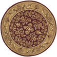 thumbnail image 1 of Safavieh Tapis Rond 3 Pieds6 Pouces en Laine Tufté Main Rouge et Or, 1 of 5
