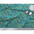 thumbnail image 2 of Soimoi Polyester Crepe Fabric Fish,Mermaid & Starfish Ocean Print Fabric by The Yard 52 Inch Wide, 2 of 3