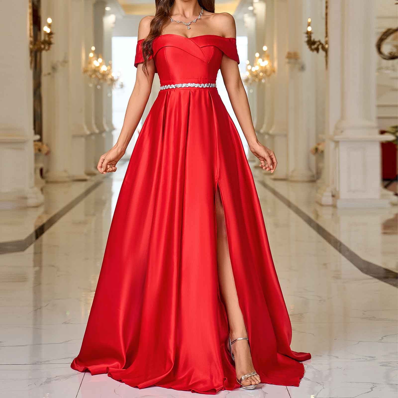 Uppada Womens Dresses for Wedding Guest Side Slit Cutout Maxi Dress Sleeveless Cocktail Evening Dress Casual Dress Prom Party Elegant Dresses Up To 65% off