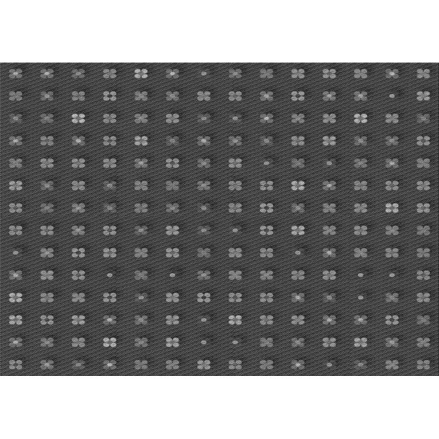 Ahgly Company Tapis d'Intérieur Lavables en Machine, Rectangle Transitionnel, Noir, 3' x 5'