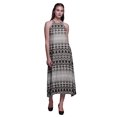 thumbnail image 1 of Bimba Robe de Plage Teinture sur Nœuds pour Femmes, Imprimée, Dos Nu, Longue, à Col Licou, Ray-Ondrée - Moyen, 1 of 6