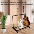 thumbnail image 2 of Multi Guitar Stand Rack, Folding Multiple Guitars Stand, Portable Guitar Holder, Guitar Display Holder for Guitar & Bass, Studio & Home  (5 Holder/7 Holder), 2 of 7