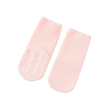 FAIWAD Toddler Cute Crew Socks Casual Solid Color Cotton Socks Unisex Boys Girls Stretchy Breathable Tube Socks