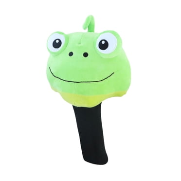 jinwen Animal Head Golf Wood Headcover Number 1 Anti Scratch Cute Protective Sleeve Green Frog