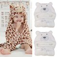 thumbnail image 1 of Cute Cartoon Baby Washcloth Bath Towel For Bathing Feeding Wipe Cloth, 1 of 5