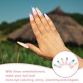 thumbnail image 4 of EeaseCA 24pcs Super Long Rainbow Fake Nails Gradient Color Press on Fingers Nails, 4 of 8