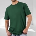 thumbnail image 2 of Diufon Men's Athletic T-Shirts Cotton Breathable Short Sleeve Crewneck Pullover Tops Solid Color Basic Shirt, 2 of 8