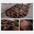 thumbnail image 4 of Hxlamzoo Fluffy Oval Area Rug, Soft Tie Dye Rug, Shaggy Colorful Rug, for Bedroom, Living Room, Teen Dorm, Baby Nursery, 11 Colors & 3 Sizes, 4 of 7