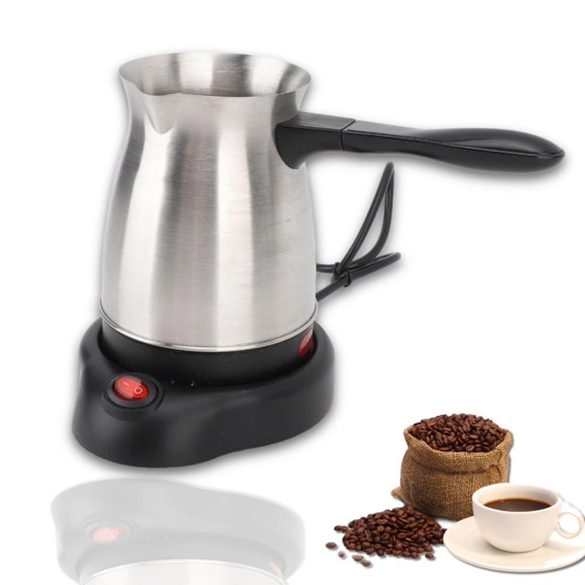 MesaSe Cafetière Viking Turque en Acier Inoxydable 600ml Machine à Café Arabe & Grec & Turque Cafetière Bouilloire 5 à 6 Tasses Capacité
