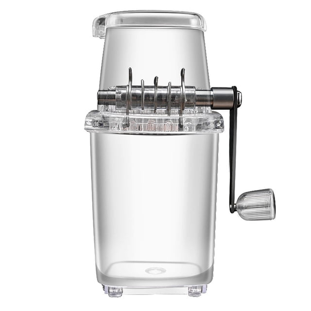 Shaved Ice Machine Household Manual Ice Crusher Transparent Multipurpose Hand Shaved Ice Machine Ice Crusher Machine