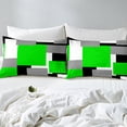 thumbnail image 4 of Erosebridal Chic Abstract Bed Sheets Set Twin Size, Green Bed Sheets Twin, Rectangle Geometry Decor 3 Pieces, 4 of 7