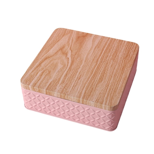 Bread Box for Kitchen Countertop Corner Bread Box for Homemade Bread Metal Embossed Bread Storage Container Bin with Bamboo Lid