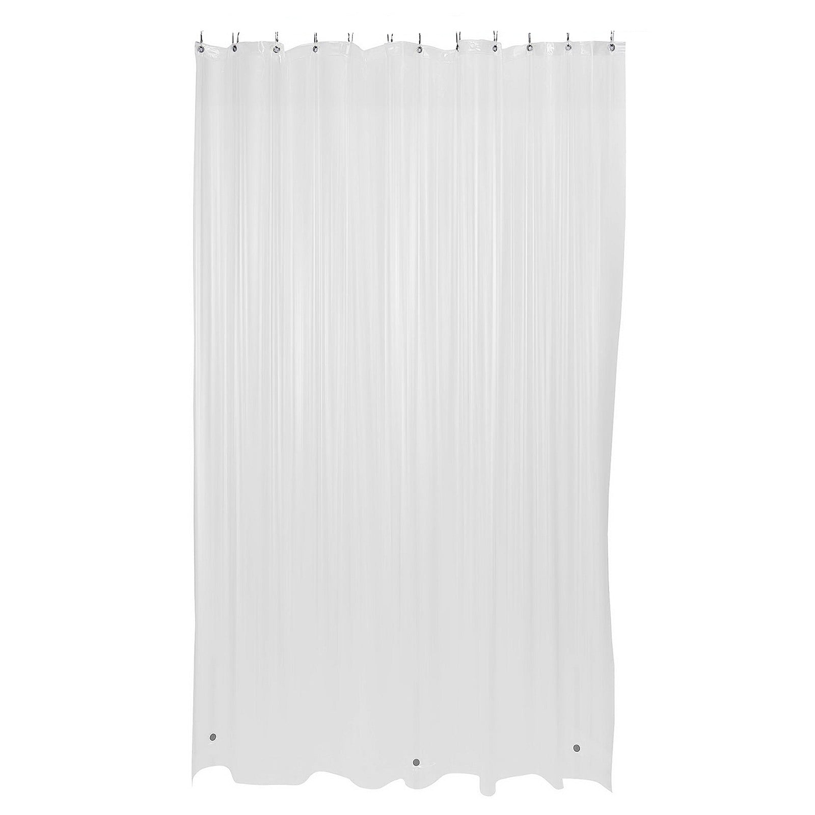 Ngheia Translucent Shower Curtain (80*180Cm), Bathroom Shower Curtain Liner 36" W X 72" H 8G Clear Heavy Duty Thickness Shower Liner & Heavyweight Fabric, a Set of Shower Curtains, 3 Magnets