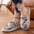 thumbnail image 1 of Mouse Printed Cotton Slippers, Cozy Warm Couple Home Slippers, Unisex, Non-Washable, Spring/Summer/Autumn/Winter, 1 of 5