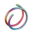 thumbnail image 2 of 1PC Nose Hoop Ring For Piercing Nose Hoop Nose Ring Hoop For Women Spiral Nose Hoop For Girls Nostril Piercing Jewelry Nose Studs Straight Nose Clips Jewelry Nose Rings Small Hoop Nose Ring Studs, 2 of 2