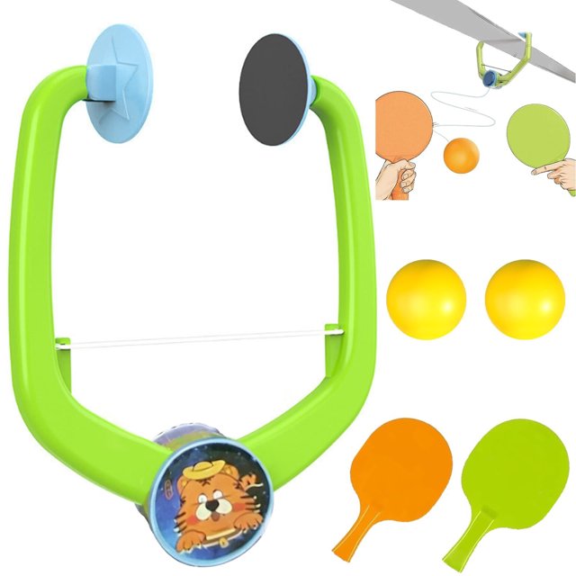 Door Plunking Game Adjustable Hanging Tennis Trainer for Indoor Sports Exercise and Coordination Skill Development