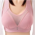 thumbnail image 3 of Timegard 3pc Bra for Women No Underwire Mesh Adjustable Strap Full Support Comfortable Seniors Bras, 3 of 6