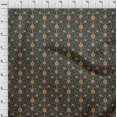 thumbnail image 4 of oneOone Velvet Dark Green Fabric Florals Sewing Craft Projects Fabric Prints By Yard 58 Inch Wide, 4 of 4