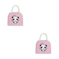 thumbnail image 1 of Transemion Stay Organized With Large Capacity For Home Or Office Large Capacity Design Lunch Bags For Women Bag light pink 1 2Set, 1 of 6